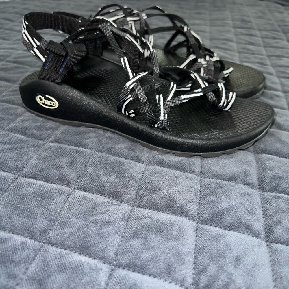 Chaco Strappy Sandals ZX/3 Classic Womens 8 Black Hiking Sport Shoes - Picture 9 of 10